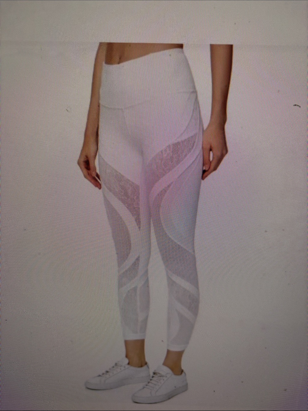 lululemon Wunder Under White High-rise Lace 25”Leggings size 12 - Picture 8 of 8